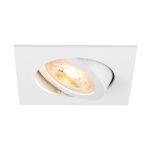 SLV New Tria 68 Spot Aluminium White Square | Cutout 68mm - Suitable for 1x GU10 