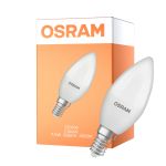 Osram Classic LED E14 Candle Frosted 7.5W 806lm - 840 Cool White | Replaces 60W