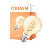 Osram Vintage 1906 LED E27 Globe Filament Twist Gold 8W 806lm - 922 Extra Warm White | Best Colour Rendering - Dimmable - Replaces 60W