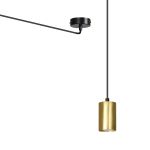 Emibig Pendant Traker Steel Black | Suitable for 1x GU10 - Max 10W