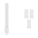 Multipack 10x Ledvance Dulux S LED 6W - 830 Warm White | 2-Pin - Replaces 11W