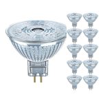 Multipack 10x Ledvance  Performance LED Spot Reflector GU5.3 MR16 5W 345lm 36D - 927 Extra Warm White | Best Colour Rendering - Dimmable - Replaces 35W