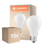Multipack 10x Ledvance  Classic LED E27 Pear Filament Frosted 17W 2452lm - 827 Extra Warm White | Replaces 150W