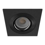 Noxion Recessed Spot Boxi MR16 Tiltable Texutre & Shiny Black |Cutout 80mm - IP20 - incl. GU10 Socket