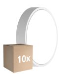 Multipack 10x Ledvance LED Bulkhead Round White 9.5W 1220lm - 830-840 CCT | 262mm - IP65