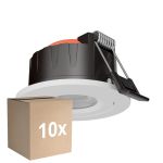 Multipack 10x Ledvance LED Spot Combo Aluminium Black 6W 600lm 60D - 927-930-940 CCT | 82mm - Cutout 68mm - IP65 - Dimmable