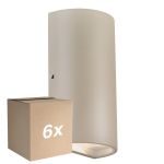 Multipack 6x Nordlux Rold Wall Light Metal Brown Up & Down 10.5W 350lm - 830 Warm White