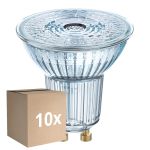 Multipack 10x Osram Parathom LED GU10 Spot Clear 3.4W 230lm - 927 Extra Warm White | Dimmable - Best Colour Rendering - Replaces 35W