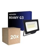 Multipack 20x Noxion LED Floodlight Beamy G3.1 Black 50W 5500lm 110D - 840 Cool White | IP65 - Symmetrical 