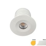 EcoDim Recessed Spot Mini White 2.5W 155lm 30D - 827 Extra Warm White | 35mm - Cutout 28mm - IP67 - Dimmable