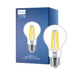 Philips MASTER Value LED Bulb E27 Pear Clear 11.2W 1521lm - 927 Extra Warm White | Best Colour Rendering - Dimmable - Replaces 100W