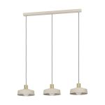 Eglo Pendant Valdiola Steel Sanded | IP20 - Suitable for 3x E27 