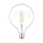 Eglo LED E27 Pear Clear Filament 7.3W 806lm - 827 Extra Warm White | Replaces 60W