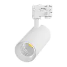 Noxion LED Track Spot 3-Phase Ecowhite Aluminium White 30W 3210lm 36D - 940 Cool White | UGR <19