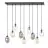 Emibig Ceiling Light Astral Steel Black | Suitable for 9x E14 - Max 10W