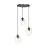 Emibig Pendant Istar Steel Black | Suitable for 3x E27 - Max 10W