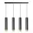 Emibig Pendant Kibo Steel Black | Suitable for 4x GU10 - Max 10W
