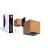 D'Lite Wall Light Elingen Bronze Up & Down 4.9W 480lm - 830 warm White | IP54