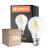 Multipack 10x Ledvance Classic Performance LED Bulb B22d Pear Filament Clear 4W 470lm - 827 Extra Warm White | Replaces 40W