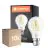 Multipack 10x Ledvance Classic Performance LED Bulb B22d Pear Filament Clear 6.5W 806lm - 827 Extra Warm White | Replaces 60W