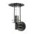 Eglo Wall Light Lisio 1 Stainless Steel Black | IP44 - Suitable for 1x E27