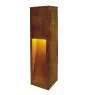 SLV Slot 50 Floor Lamp Steel Rusty 9W 30lm - 830 Warm White | Outdoor - IP55