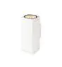 SLV Theo Pro L Up/Down Wall Light Aluminium White 20W 2400lm - 827 Extra Warm White | Outdoor - IP65 - Dimmable
