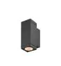 SLV Theo Pro S Up/Down Wall Light Aluminium Anthracite 12W 1400lm - 827 Extra Warm White | Outdoor - IP65