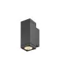 SLV Theo Pro S Wall Light Aluminium Anthracite 6W 700lm - 827 Extra Warm White | Outdoor - IP65