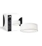 D'Lite Ceiling Light Lunelle 30cm Textile White | Suitable for 2x E27 