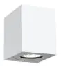 Nordlux Canto Kubi 2 Wall Light Aluminium White Up & Down - 10.6W 500lm - 830 Warm White | IP44