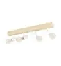 Eglo Ceiling Light Townshend 3 Wood Steel White | IP20 - Suitable for 4x E27 