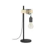Eglo Table Lamp Townshend Steel Wood Black Brown | IP20 - Suitable for 1x E27 