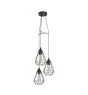Eglo Pendant Tarbes Steel Black | IP20 - Suitable for 3x E27 