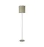 Eglo Floor Lamp Pasteri Steel Satin Nickel Taupe | IP20 - Suitable for 1x E27 