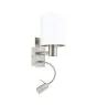 Eglo Wall Light Pasteri Steel Satin Nickel 40 | IP20 - Incl. Spot and Excl. 1x E27