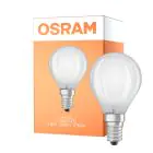 Osram Classic LED E14 Ball Filament Frosted 2.8W 250lm - 827 Extra Warm White | Dimmable - Replaces 25W