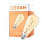 Osram Vintage 1906 LED E27 Edison Filament Gold 4.9W 470lm - 922 Extra Warm White | Best Colour Rendering - Dimmable - Replaces 40W