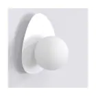 Emibig Wall Light Ovo Steel White | Suitable for 1x G9 - Max 8W