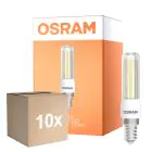 Multipack 10x Osram Special T Slim LED E14 Clear 6.5W 806lm - 827 Extra Warm White | Dimmable - Replaces 60W
