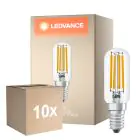 Multipack 10x Ledvance  Special LED E14 Tube one-handed Filament Clear 4.2W 470lm - 827 Extra Warm White | Replaces 40W