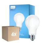 Multipack 4x Philips Corepro LED Bulb E27 Pear Frosted 17.5W 2452lm - 865 Daylight | Replaces 150W