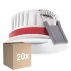 Multipack 20x Ledvance LED  SPOT FIRE RATED Aluminium  8W 720lm 36D - 940 Cool White | Cutout 68mm - IP65 - Best Colour Rendering -  Dimmable