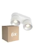 Multipack 6x Nordlux Pitcher Spot Metal White | Suitable for 2x GU10