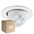 Multipack 6x Noxion LED Spot Forza V2 Aluminium White 28/32/36/40W - 3300/3700/4100/4500lm 36D - 930-940-957 CCT | 160mm - Cutout 145mm - Best Colour Rendering