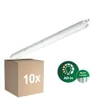 Multipack 10x Philips LED Waterproof Batten Coreline WT120C G3 28W 4600lm - 840 Cool White | 120cm - Replaces 2x36W