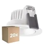Multipack 20x Ledvance LED  SPOT ADJUST Aluminium  8W 640lm 36D - 927 Extra Warm White | Cutout 68mm - IP20 - Best Colour Rendering -  Dimmable