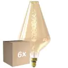 Multipack 6x Calex XXL Vienna Gold LED E27 Filament 4W 320lm- 822 Extra Warm White | Dimmable
