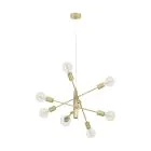 Eglo Pendant Gradoli 1 Steel Gold | IP20 - Suitable for 8x E27 