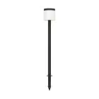 Eglo Spike Light Pantete Solar Black 7W 840lm - 830 Warm White | IP65 - Motion Sensor